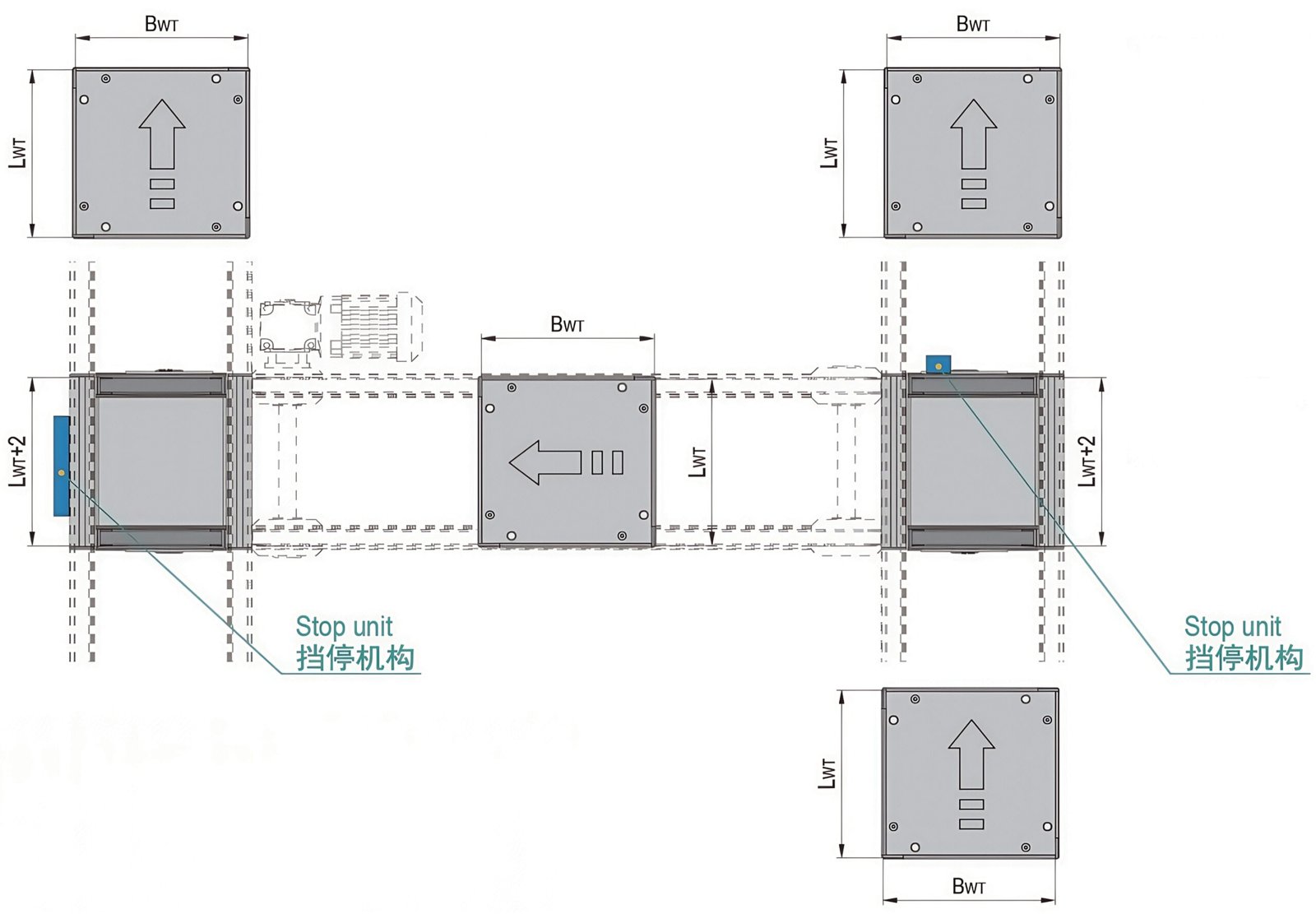 30kg Lift and Transverse Conveyor Unit for Pallet Systems | YUTUO - 图片 5