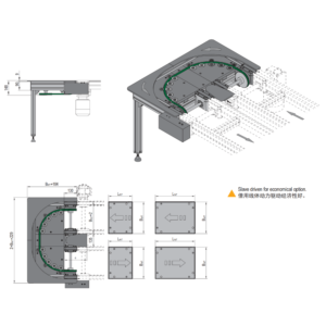 180º Round Belt Curve (slave driven)