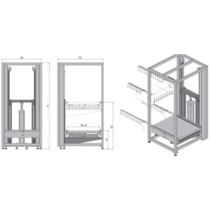 200kg lift conveyor unit for pallet transfer system with vertical lifting function