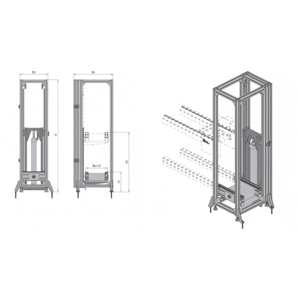 30kg lift conveyor unit for small load pallet transfer system with compact design