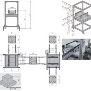 30kg rotary conveyor unit for pallet transfer system with precise rotation function