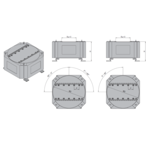 600kg rotary pallet conveyor unit for industrial automation system