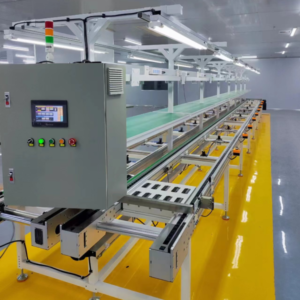 PCS3 pallet conveyor system for automated production line with control cabinet