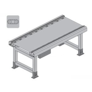 PCS5-CH2 pallet conveyor with double support and chain drive