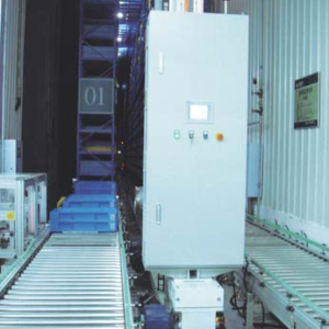 Stainless steel roller conveyor (for plastic boxes)